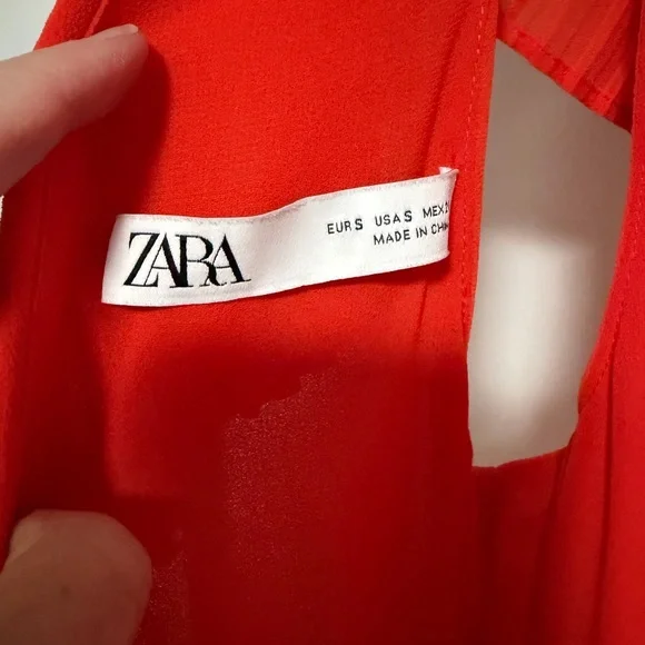 Zara Vibrant Red Maxi Dress - Picture 9 of 16